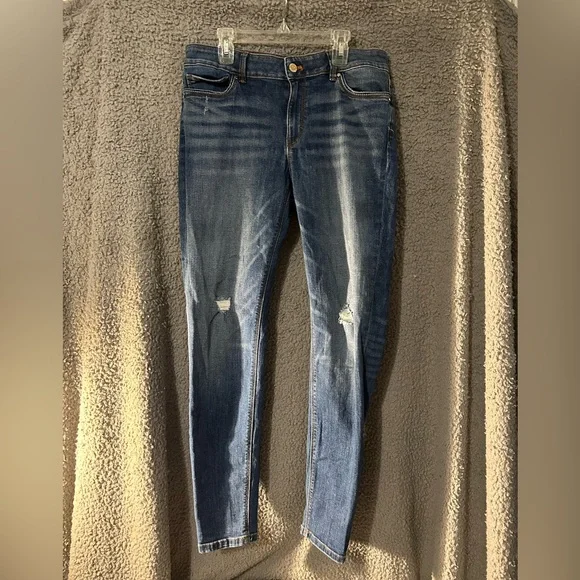 White House Black Market Dark Blue Skinny Jeans - Picture 1 of 4